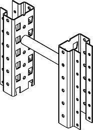 Produktbild Meta Distanzstück 250 mm verzinkt für Multipal Regal bild 8