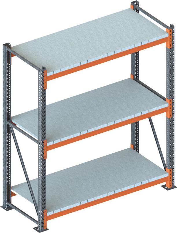 Produktbild Meta Großfachregal Multipal Grundregal 2200 x 2225 x 1100 mm