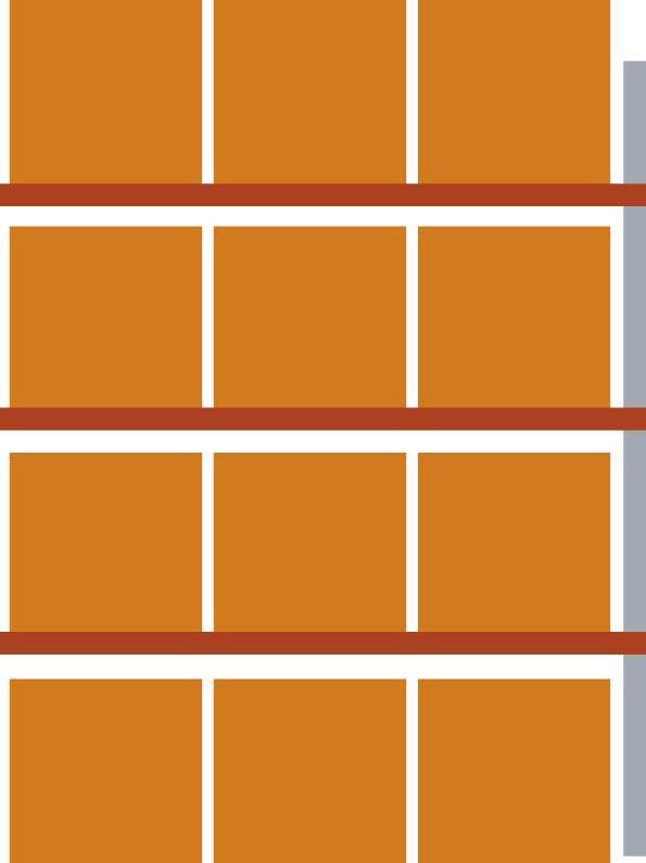 Produktbild Meta Palettenregal komplett Grundfeld 500kg 3300 x 1100 x 2700 mm bild 12