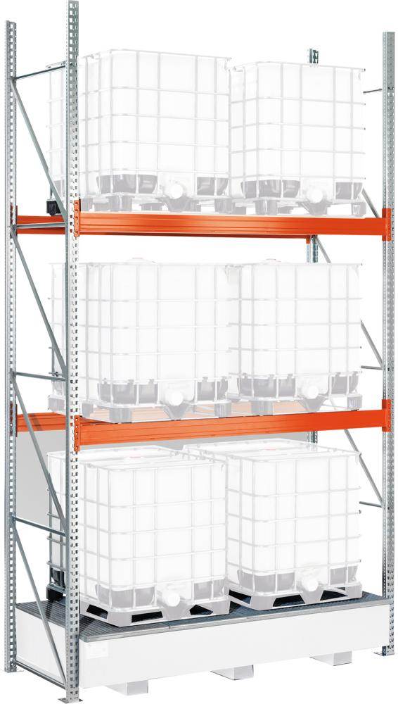 Produktbild Meta Palettenregal Gefahrstoff KT Grundfeld B2870xT1100xH4900 3 Ebenen
