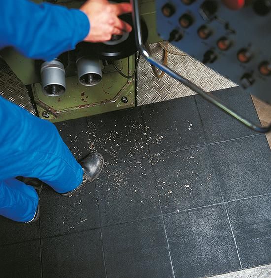 Produktbild Miltex Arbeitsplatzmatte YOGA Solid Spark schwarz 90 x 90 cm bild 2