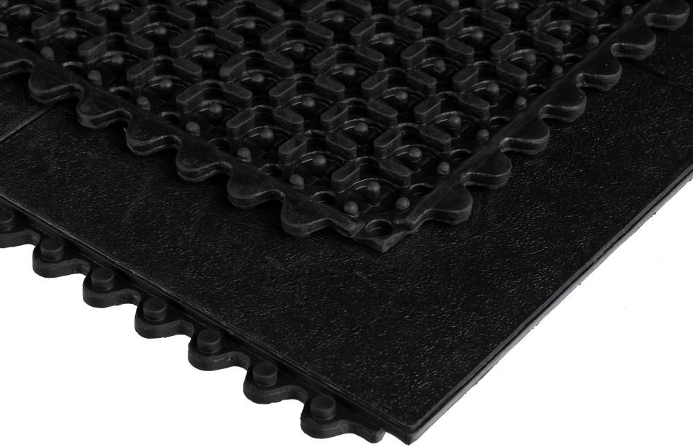 Produktbild Miltex Arbeitsplatzmatte YOGA Solid Spark schwarz 90 x 90 cm