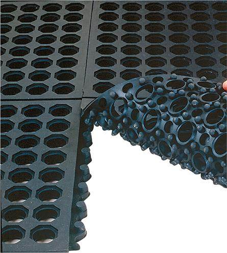 Produktbild Miltex Arbeitsplatzmatte Yoga OCTA Basic schwarz 0,90 x 0,90 meter bild 9