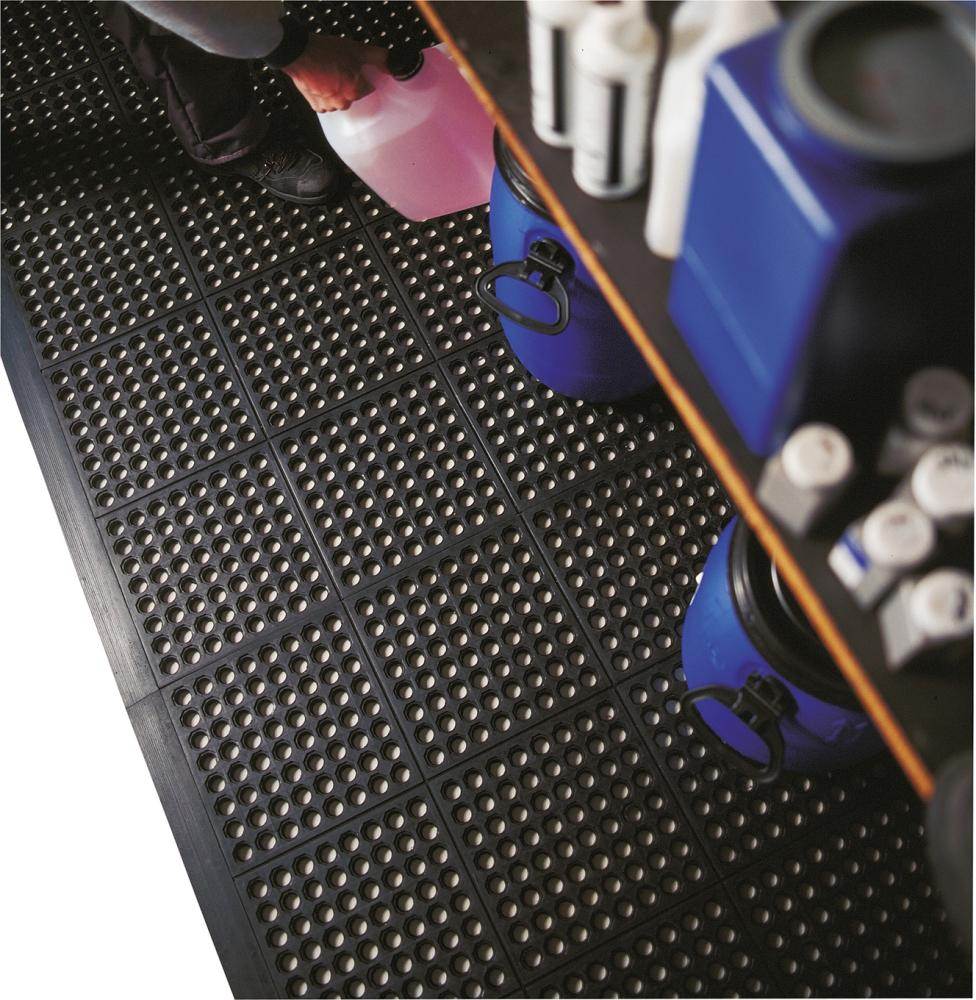 Produktbild Miltex Arbeitsplatzmatte Yoga Octa Basis Randleiste 96,5x6,5cm schwarz bild 10