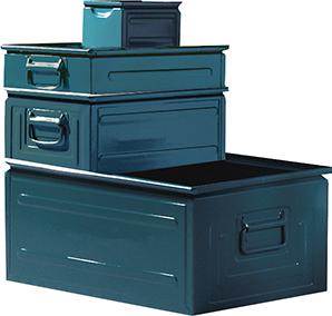 Produktbild OPV Stapeltransportkasten Stahl STK 4 graublau