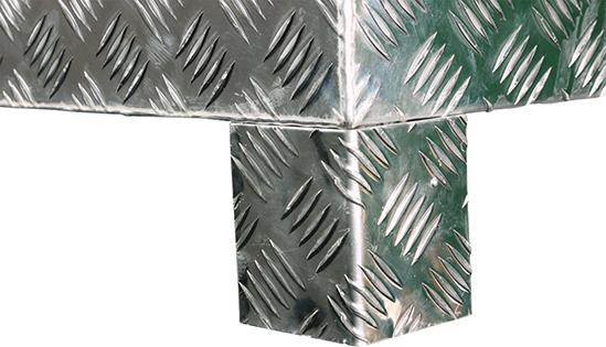 Produktbild Alutec Palettenfüße für Riffelblechboxen bild 2