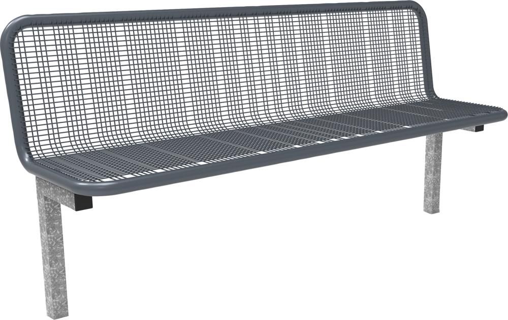 Produktbild Parkbank SEVILLA Drahtgitter zum Einbetonieren Sitzbreite 1770 mm