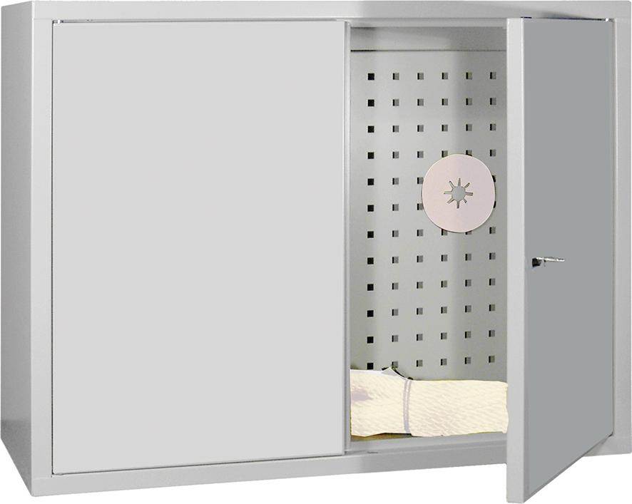 Produktbild Pavoy Hängeschrank mit Vollblechtüren und Zylinderschloss 600 x 800 x 300 mm