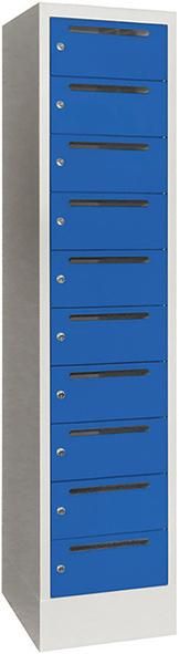 Produktbild Pavoy Verteilerschrank 400 x 500 x 1850 mm 10 Fächer RAL 7035 RAL 5012