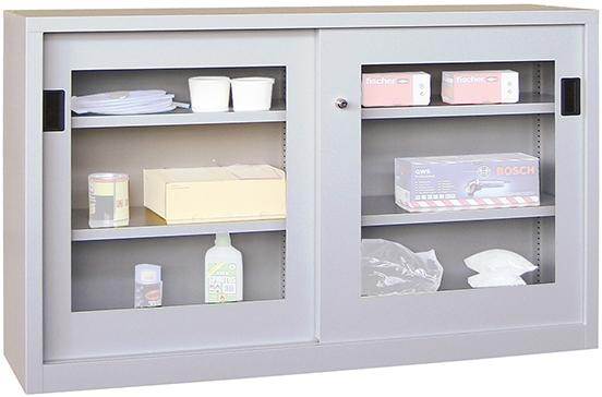 Produktbild Pavoy Schiebetürenschrank 1500x400x1000mm Mitteltrennwand Sichtfenster