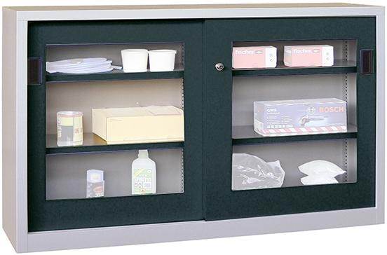 Produktbild Pavoy Schiebetürenschrank 1500x600x1000mm Trennwand Sichtfenster