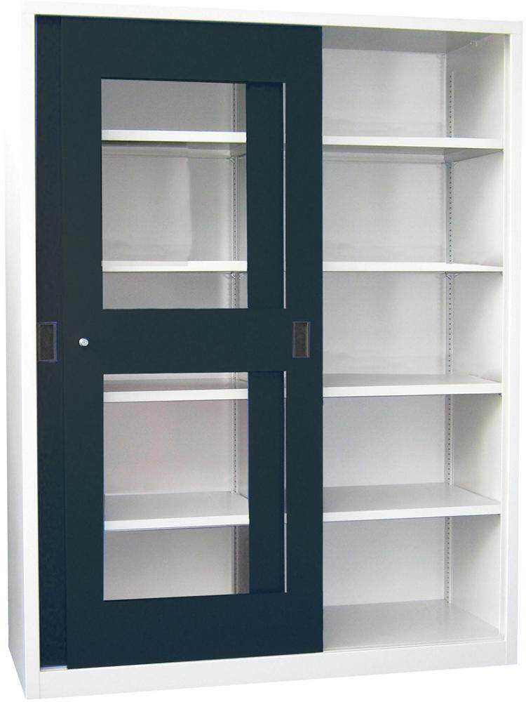 Produktbild Pavoy Schiebetürenschrank 1500x600x1950mm Sichtfenster Mitteltrennwand