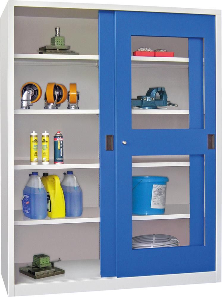 Produktbild Pavoy Schwerlastschiebetürenschrank 1950 mm hoch Drehdruckzylinderschloss