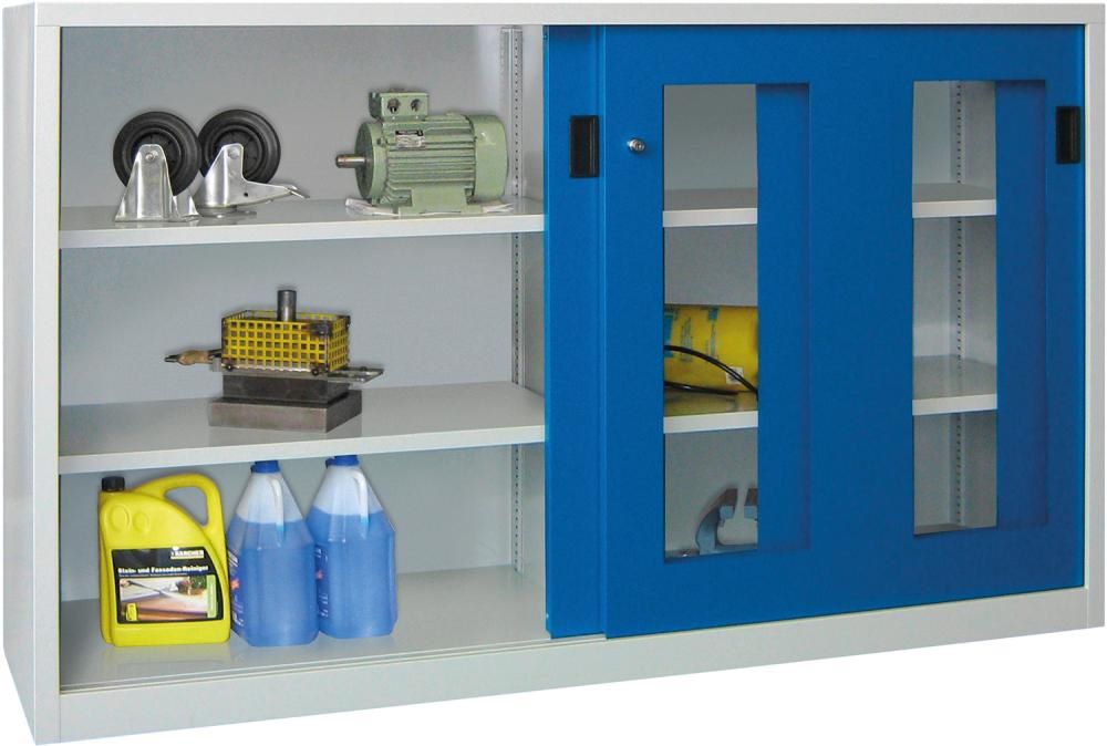 Produktbild Pavoy Schwerlastschiebetürenschrank 2000 x 600 x 1200 mm Drehdruckzylinderschloss