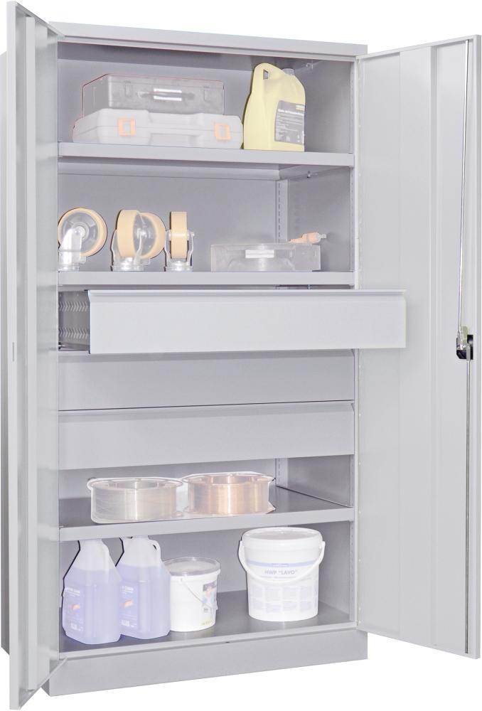 Produktbild Pavoy Schwerlastschrank 1040 x 630 x 1950 mm 3 Böden jeweils 60 kg Last