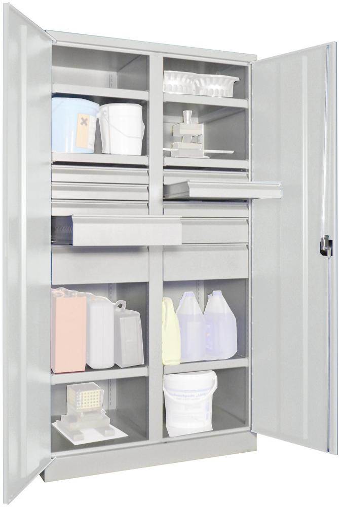 Produktbild Pavoy Schwerlastschrank 1040 x 630 x 1950 mm 6 x Böden Traglast 1300 kg