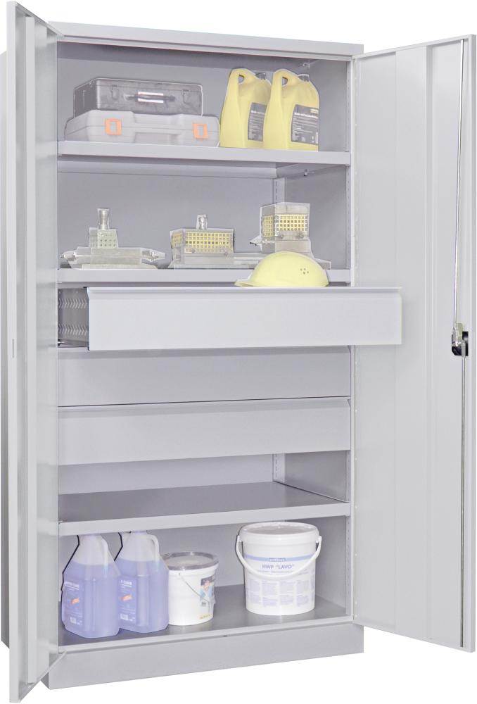 Produktbild Pavoy Schwerlastschrank 1040x630x1950mm 3x Böden 3x 175mm Schubladen