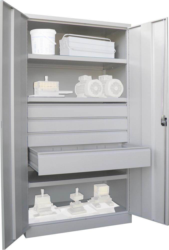 Produktbild Pavoy Schwerlastschrank 1040 x 630 x 1950 mm 4 x Schubladen Traglast 1300 kg