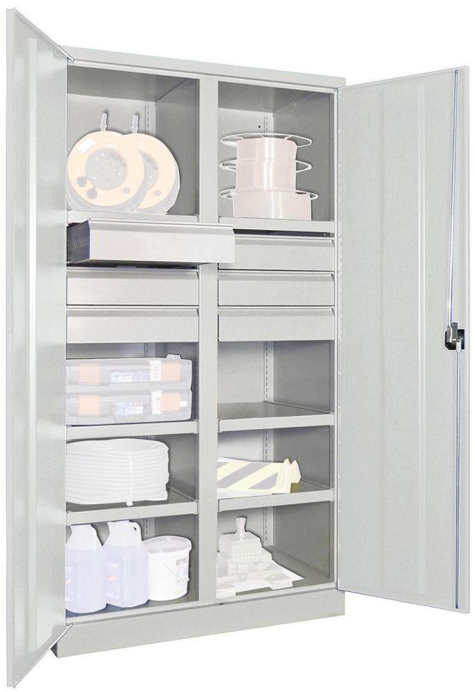 Produktbild Pavoy Schwerlastschrank 1040 x 630 x 1950 mm 6 Schubladen Traglast 1300 kg