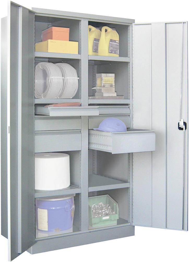 Produktbild Pavoy Schwerlastschrank 1040 x 630 x 1950 mm 6 Böden Traglast 1300 kg