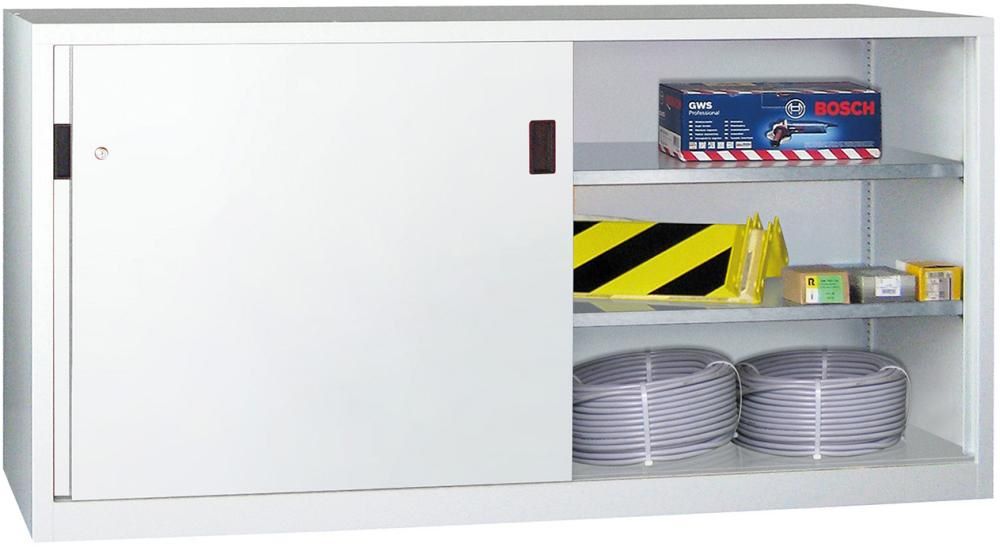 Produktbild Pavoy Schwerlastschrank 1000 x 2000 x 600 mm 4 Böden Mittelwand RAL 7035