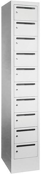 Produktbild Pavoy Verteilerschrank 300 x 500 x 1850 mm 10 Fächer RAL 7035