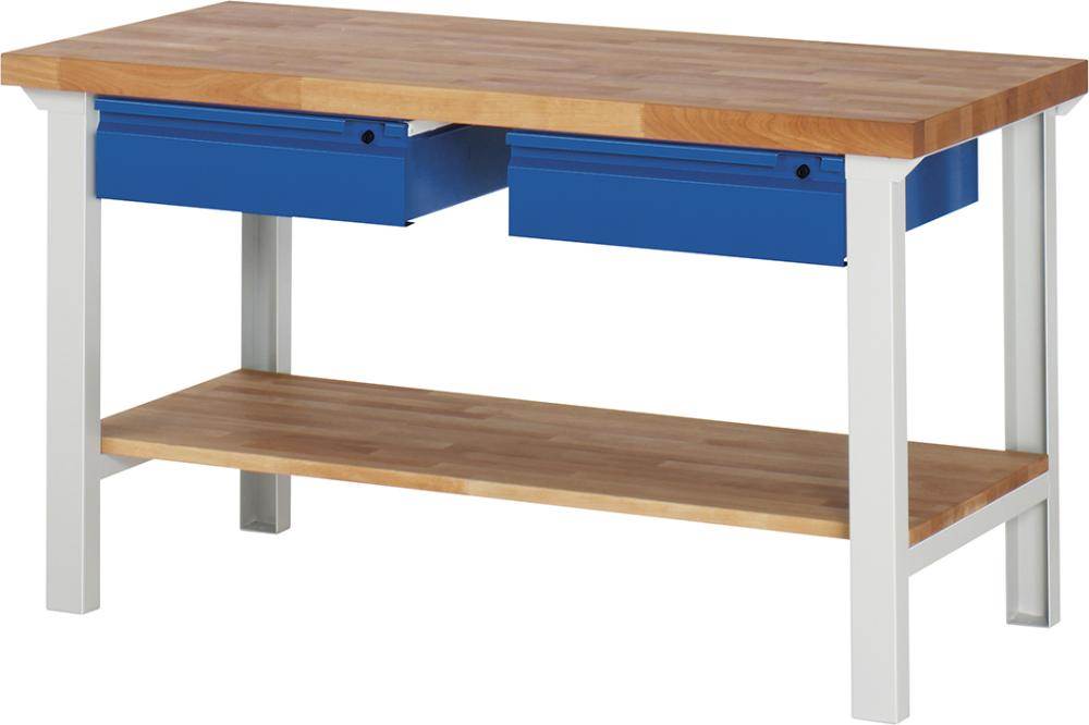 Produktbild RAU Werkbank BASIC 7 1500x700x840mm 2x150mm Schubladen