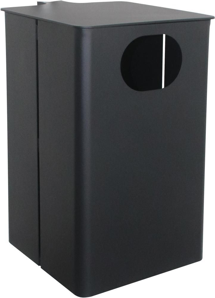 Produktbild Renner Rechteck Abfallbehälter 35 Liter schwarz grau