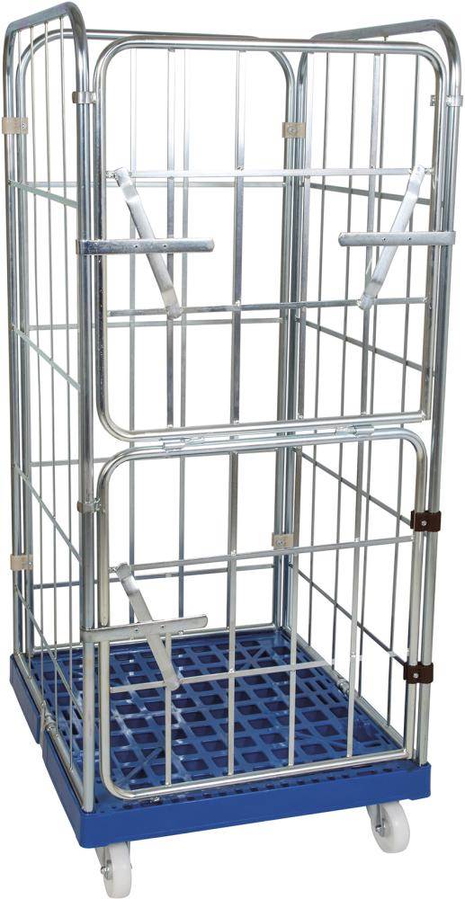 Produktbild ESB Rollbehälter Classic mit 4 Wänden 500kg Ladenfläche 720 x 810 mm