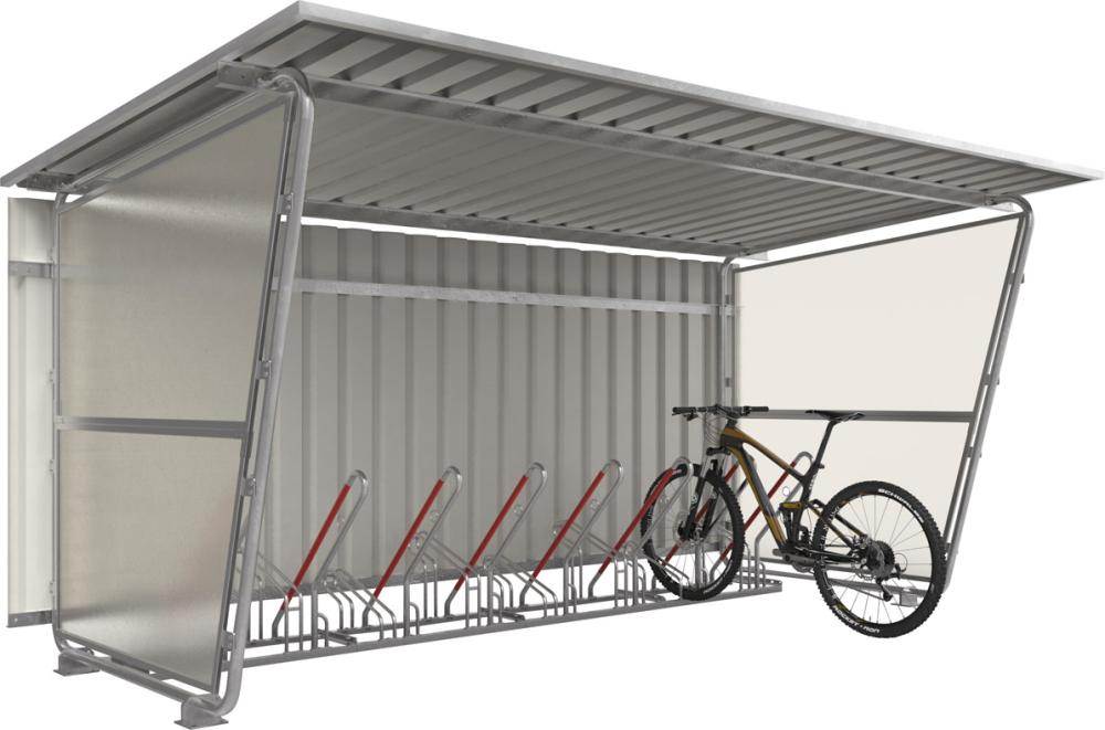 Produktbild Wsm Überdachung Siegen Rückwand Grundeinheit Blech 2145 mm breit