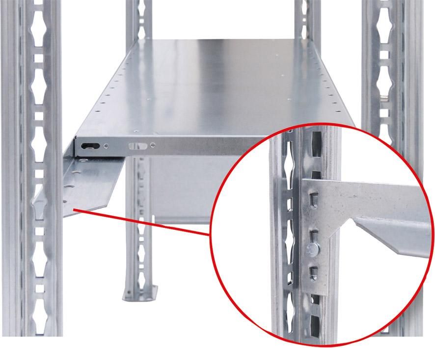 Produktbild Schulte Regale Fachboden BxT 1000x400 mm mit 4 Träger verzinkt Fachlast 150kg