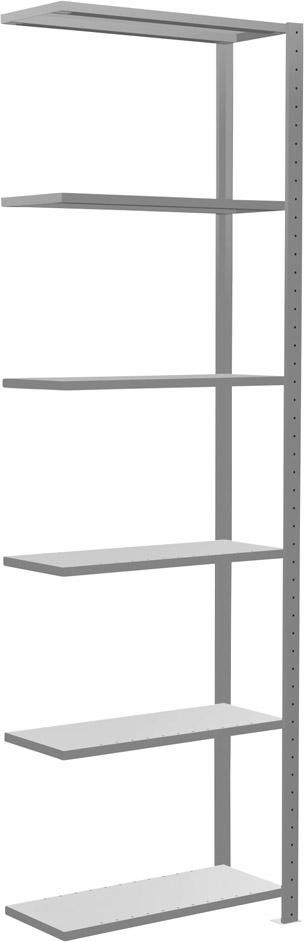 Produktbild Schulte Regale Steckregal mit Längenriegel BxTxH 1000x300x2500 mm Anbauregal 6 Böden verzinkt