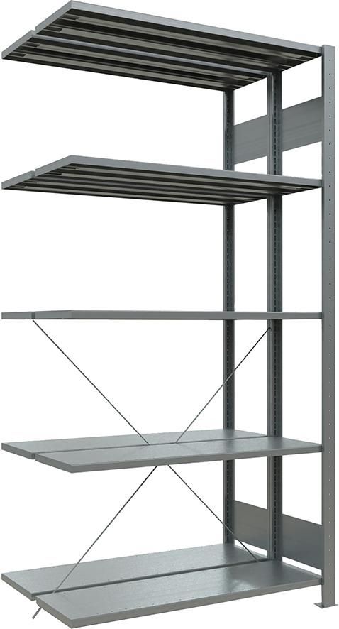 Produktbild SCHULTE Lagertechnik Doppel-Steckregal Anbauregal 2000x1000x2x800mm verzinkt 250 kg