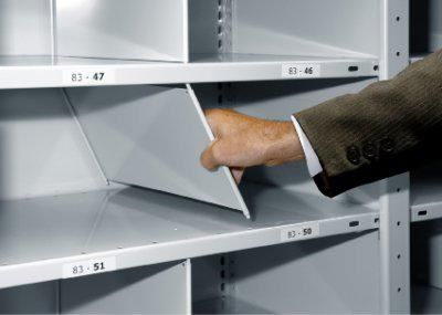 Produktbild Schulte Regale Stecktrennblech TxH 300 x 190 mm für Fachboden 150 kg verzinkt