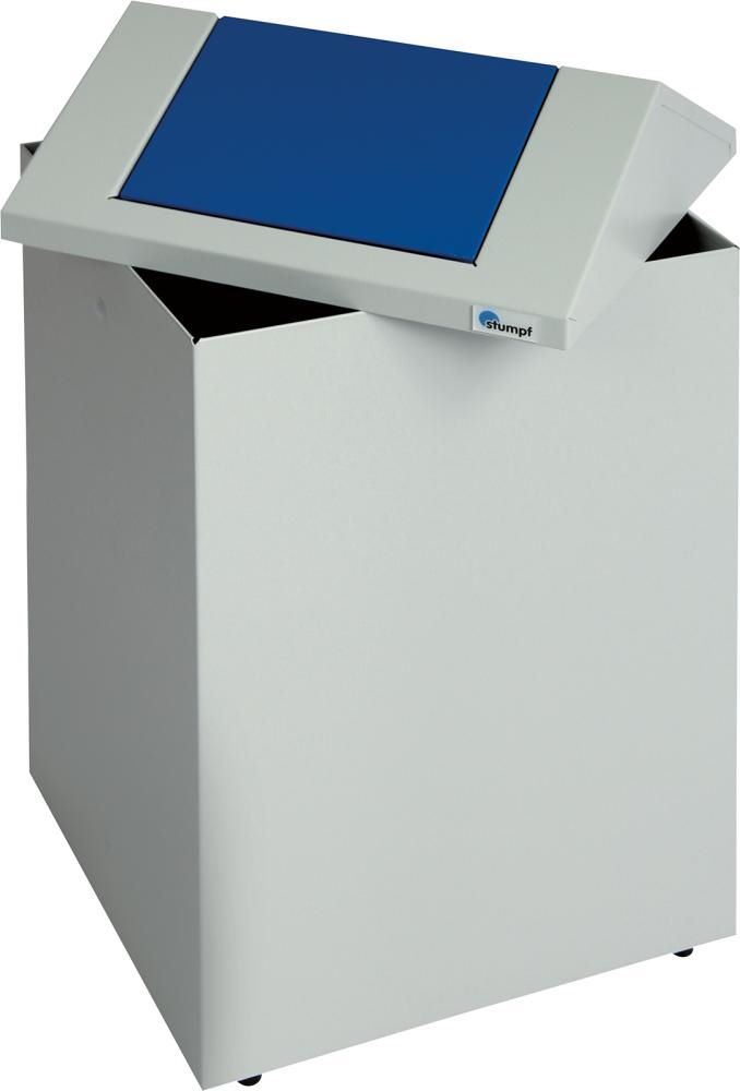 Produktbild Stumpf Putzwollkasten Abfalltrennung PWK RAL 7035/5010 45 Liter bild 3