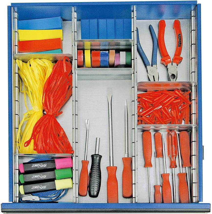 Produktbild Stumpf Einteilungs Set für Schubladen 9 teilig 100mm hoch