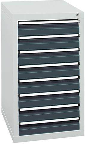 Produktbild Stumpf Schubladenschrank STS 410 8x100mm lichtgrau anthrazit