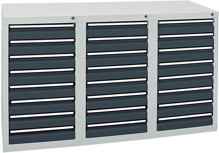 Produktbild Stumpf Schubladenschrank STS 410 24x100mm lichtgrau anthrazit