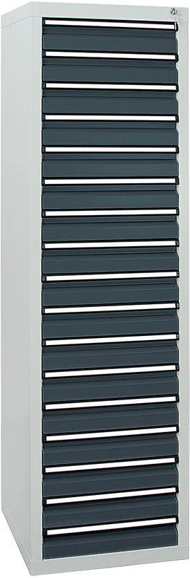Produktbild Stumpf Schubladenschrank STS 410 17x100mm lichtgrau anthrazit