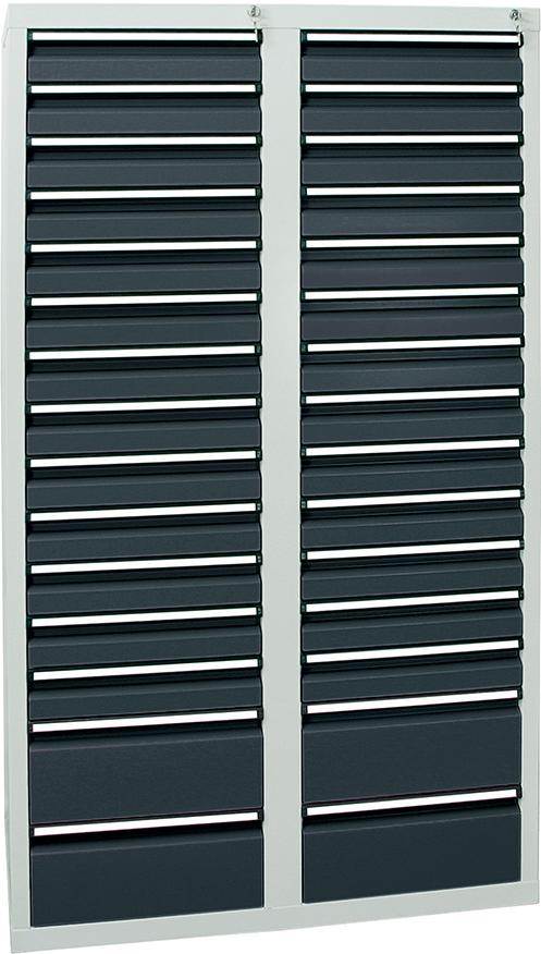 Produktbild Stumpf Schubladenschrank STS 410 26x100mm 4x200mm lichtgrau anthrazit