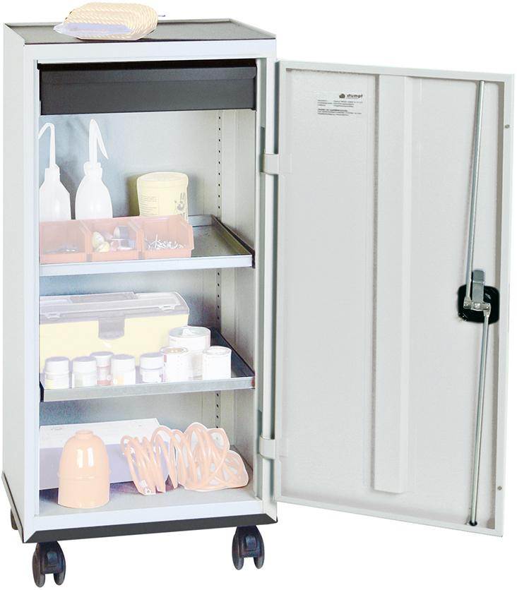 Produktbild Stumpf Werkzeugschrank 1 Schublade 2 Fachböden 1000x500x500mm grau bild 1