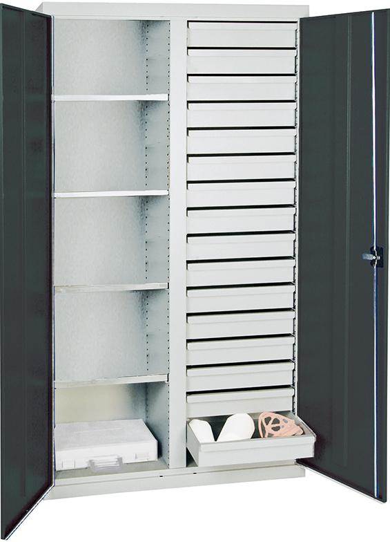 Produktbild Stumpf Werkzeugschrank S2000 Mitteltrennwand 16 Schubladen 4 Fachböden