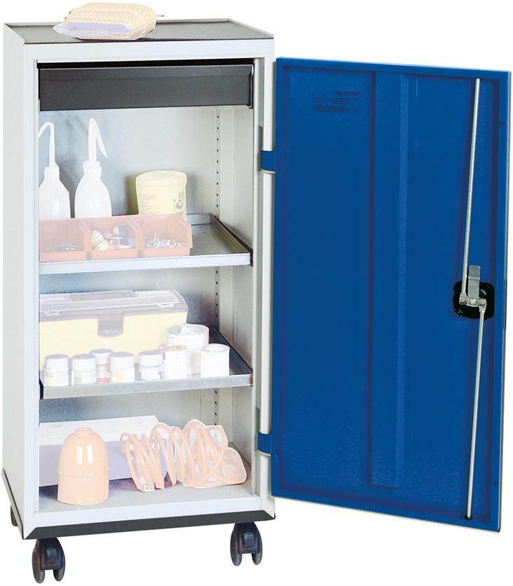 Produktbild Stumpf Werkzeugschrank S3000 1 Schublade 100mm 2 Fachböden lichtgrau enzianblau