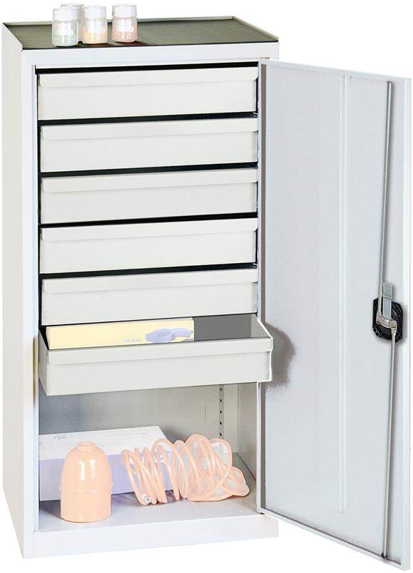 Produktbild Stumpf Werkzeugschrank S2000 6 Schubladen 100 x 500 x 50 mm lichtgrau