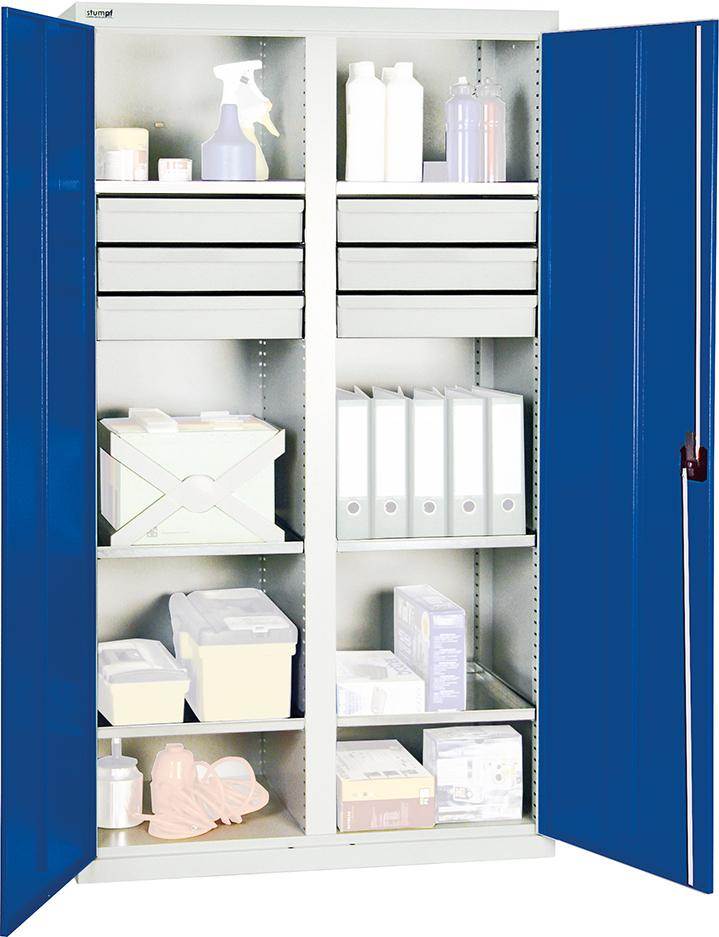 Produktbild Stumpf Werkzeugschrank S2000 1800x1000x500mm 6 Fachböden 6 Schubladen