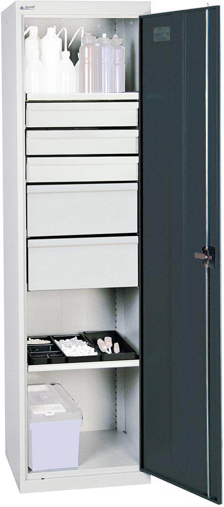 Produktbild Stumpf Werkzeugschrank S2000 2 Fachböden 5 Schubladen lichtgrau anthrazit bild 1