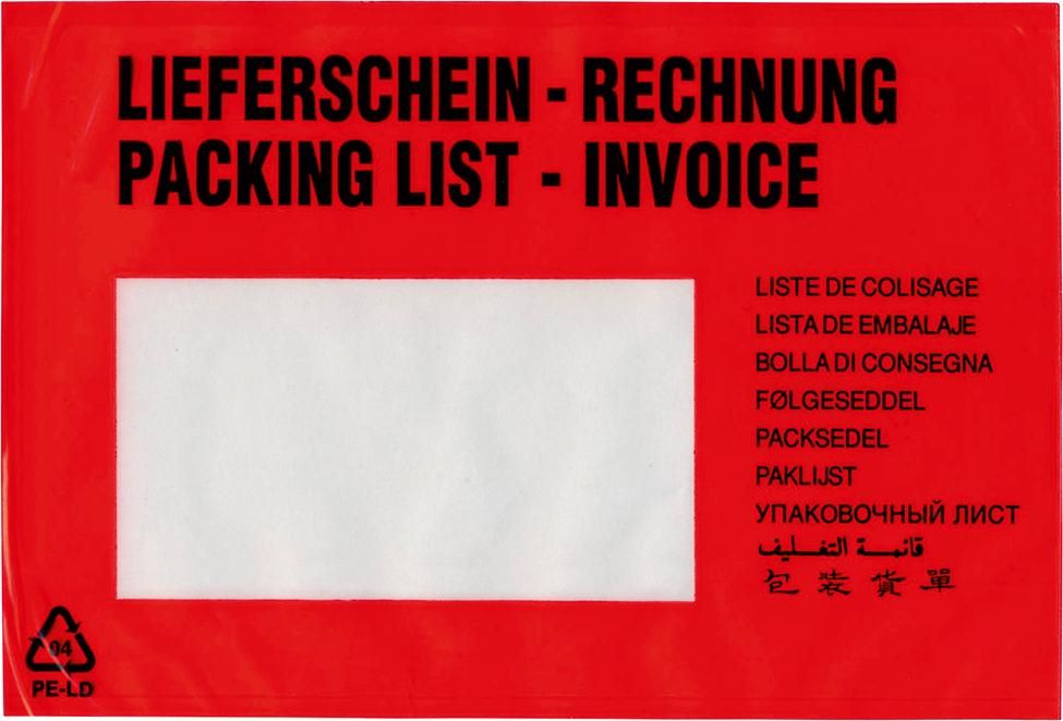 Produktbild Trans-pak Dokumententaschen Versandtaschen mit 175 x 118 mm C6