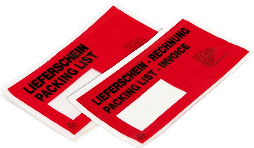 Produktbild Trans-pak Dokumententaschen Standardqualität 240 x 130 mm DIN lang