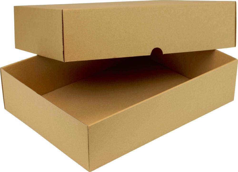 Produktbild Trans-pak Stülpdeckelkarton braun 435 x 315 x 80 mm A3 2-teilig