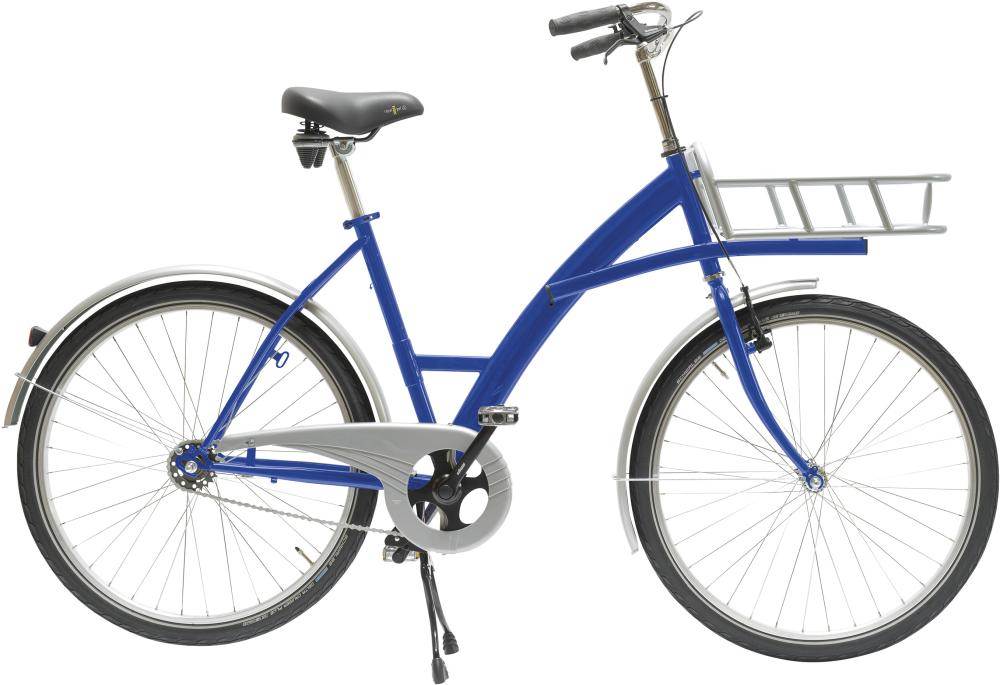 Produktbild Lindner Transportfahrrad Modus blau mit Lastenträger 30kg